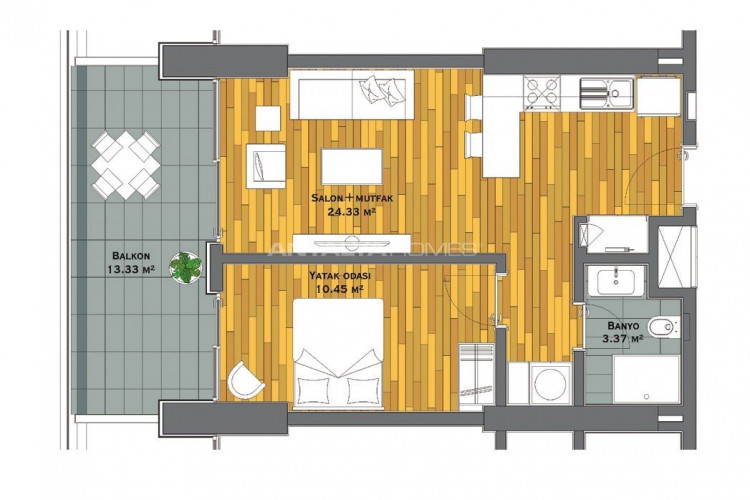 Квартира 2+1 в Стамбуле, Турция | SBB-53399