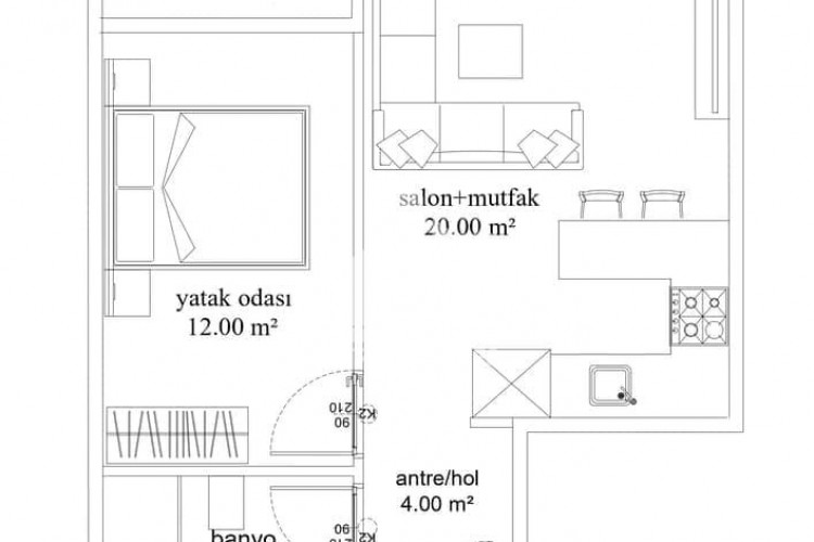 Квартира 1+1 в Алании, Турция | PTE-53424