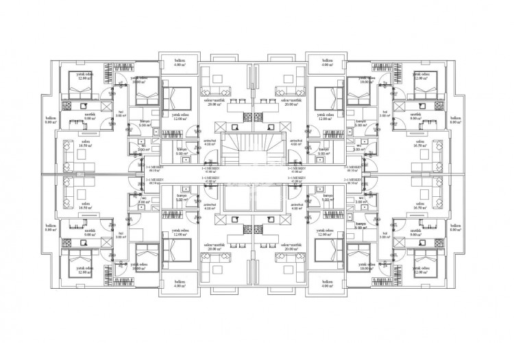 Квартира 1+1 в Алании, Турция | PTE-53424
