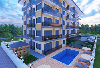 Квартира 1+1 в Алании, Турция