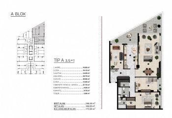 Квартира 3+1 в Бурсе, Турция | PKK-53587