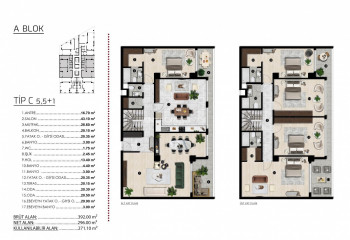 Квартира 3+1 в Бурсе, Турция | PKK-53587