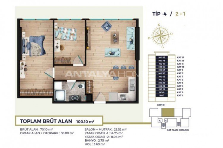 Квартира 2+1 в Стамбуле, Турция | PBB-53585