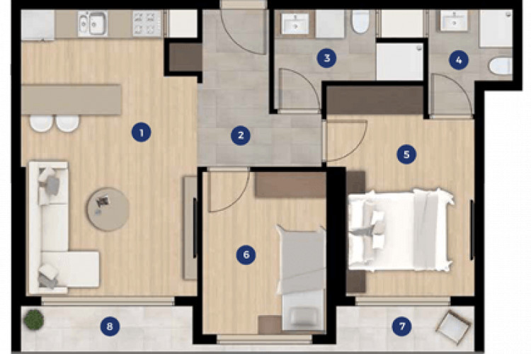 Квартира 2+1 в Измире, Турция | SBB-53634