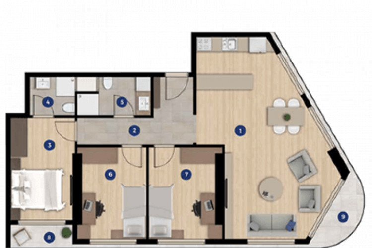 Квартира 2+1 в Измире, Турция | SBB-53634