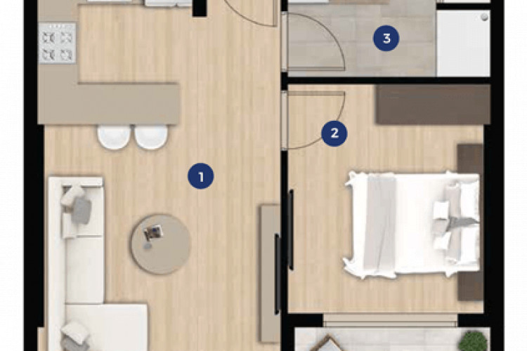 Квартира 2+1 в Измире, Турция | SBB-53634