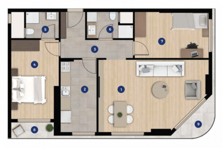 Квартира 2+1 в Измире, Турция | SBB-53634