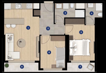 Квартира 2+1 в Измире, Турция | SBB-53634