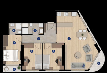 Квартира 2+1 в Измире, Турция | SBB-53634