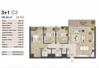 Квартира 3+1 в Измире, Турция | PBB-53642