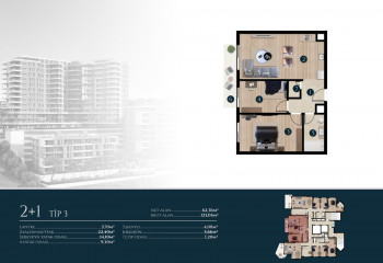 Квартира 2+1 в Измире, Турция | STE-53668