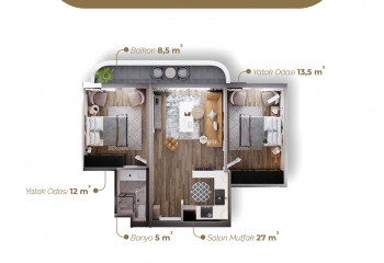 Квартира 2+1 в Измире, Турция | SBB-53670