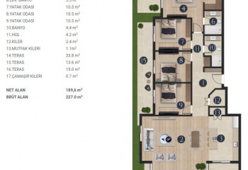 Вилла 4+1 в Измире, Турция | PBB-53675