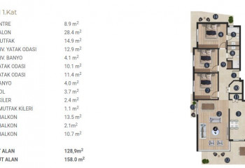 Вилла 6+1 в Измире, Турция | STE-53676