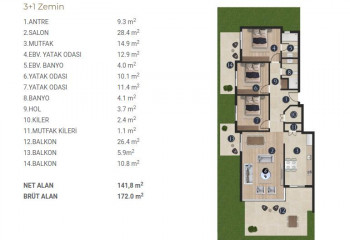 Вилла 6+1 в Измире, Турция | STE-53676