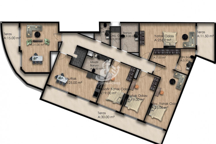 Квартира 1+1 в Газипаше, Турция | PBB-53966