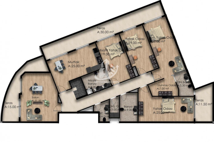 Квартира 1+1 в Газипаше, Турция | PBB-53966