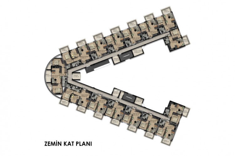 Квартира 1+1 в Газипаше, Турция | PBB-53966