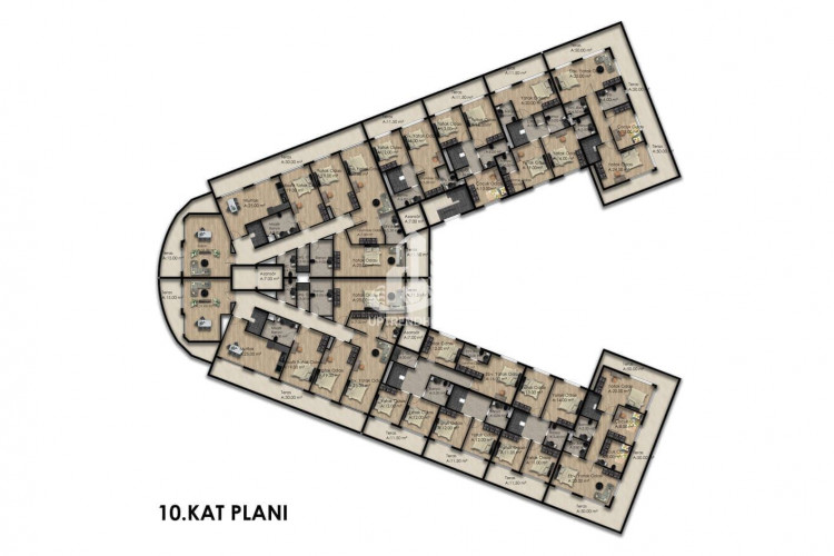 Квартира 1+1 в Газипаше, Турция | PBB-53966