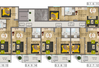Квартира 1+1 в Алании, Турция | SBB-54019