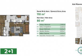 Квартира 3+1 в Стамбуле, Турция | PTE-54009