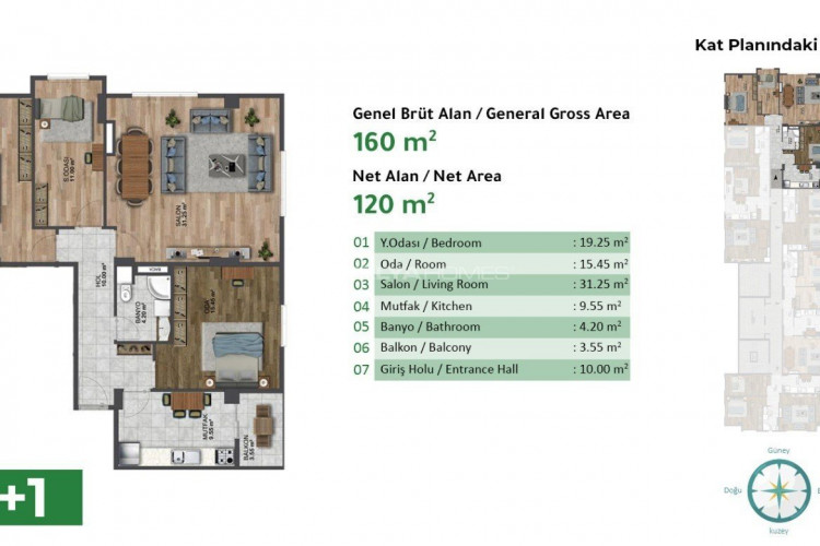 Квартира 2+1 в Стамбуле, Турция | PKK-54008