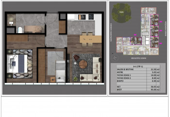 Квартира 2+1 в Стамбуле, Турция | PTE-54088