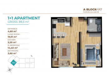 Квартира 1+1 в Стамбуле, Турция | STE-54085