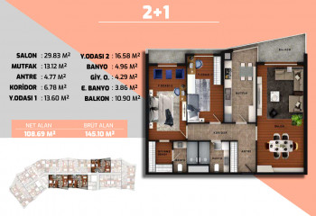 Квартира 2+1 в Стамбуле, Турция | PBB-54271