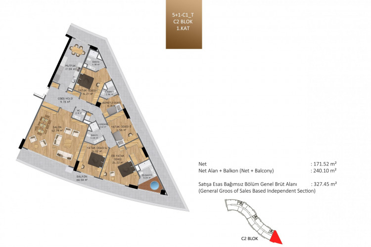 Квартира 5+1 в Стамбуле, Турция | PKK-54260
