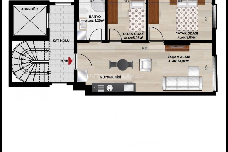 Квартира 1+1 в Стамбуле, Турция | PTE-54357