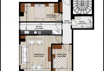 Квартира 1+1 в Стамбуле, Турция | PTE-54357