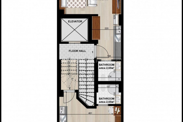 Квартира 1+1 в Стамбуле, Турция | PTE-54754