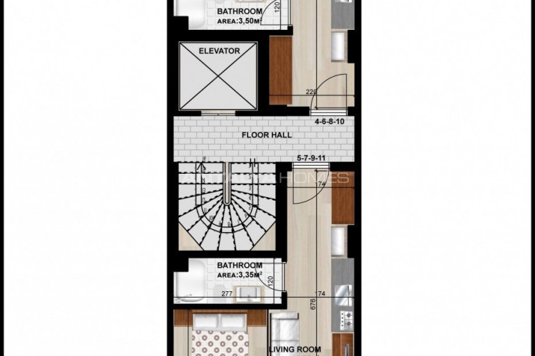 Квартира 1+1 в Стамбуле, Турция | PTE-54754