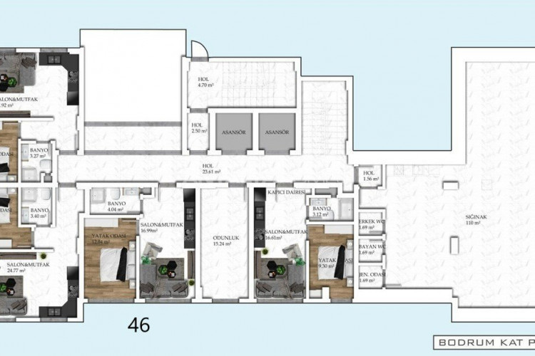 Квартира 1+1 в Алании, Турция | STE-54745