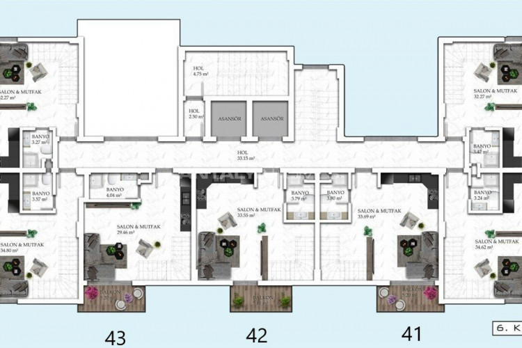 Квартира 1+1 в Алании, Турция | STE-54745