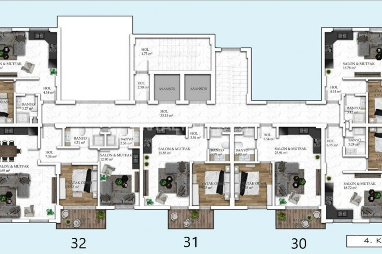 Квартира 1+1 в Алании, Турция | STE-54745