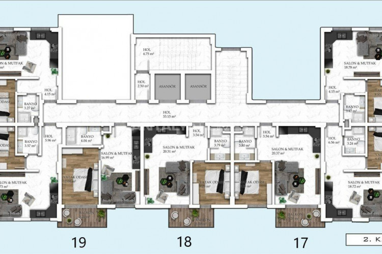 Квартира 1+1 в Алании, Турция | STE-54745