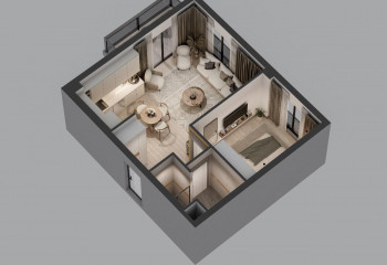 Квартира 1+1 в Анталии, Турция | PTE-54804