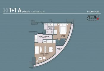 Квартира 1+1 в Стамбуле, Турция | PKK-54836