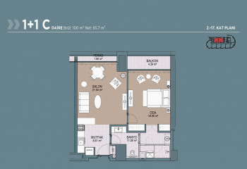 Квартира 1+1 в Стамбуле, Турция | PKK-54836