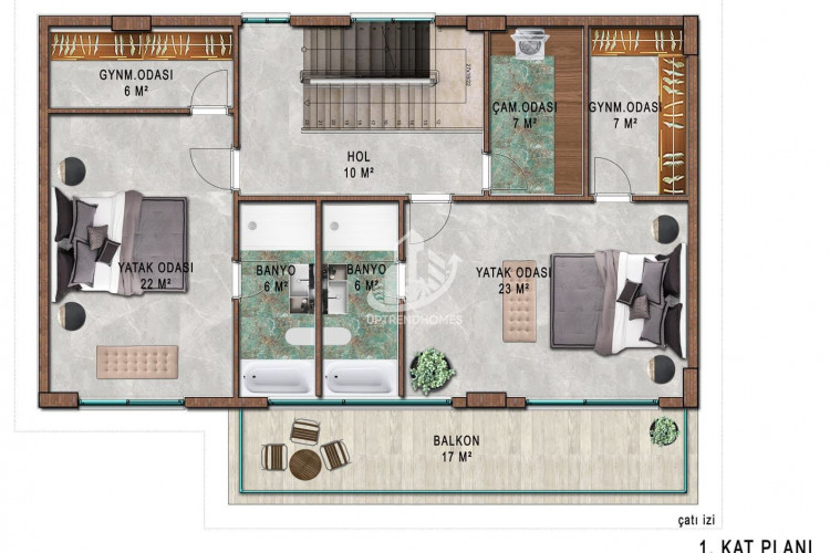 Вилла 4+1 в Алании, Турция | STE-54884