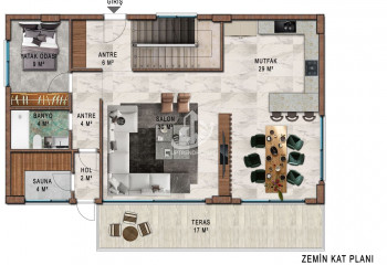 Вилла 4+1 в Алании, Турция | STE-54884