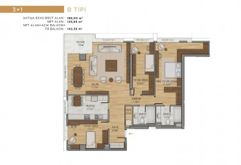 Квартира 3+1 в Ускюдаре, Стамбул, Турция | STE-55006