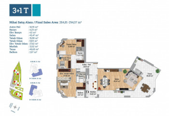 Квартира 3+1 в Картале, Стамбул, Турция | PBB-55026