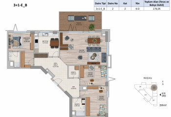 Квартира 3+1 в Стамбуле, Турция | SBB-55018