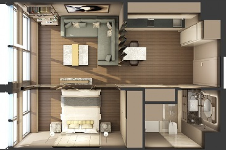 Квартира 1+1 в Кадыкей, Стамбул, Турция | SBB-55027