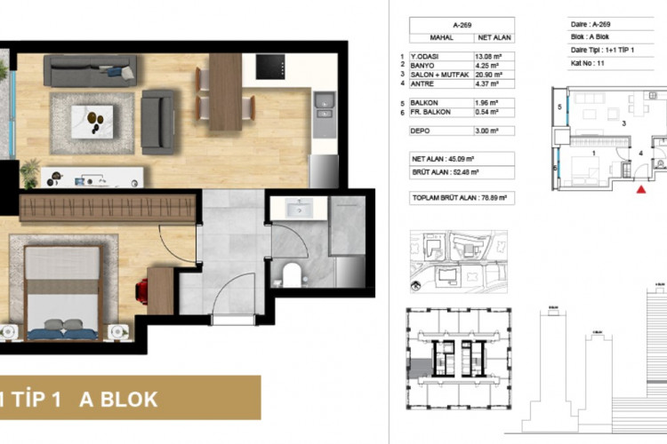 Квартира 1+1 в Аташехире, Стамбул, Турция | PBB-55063