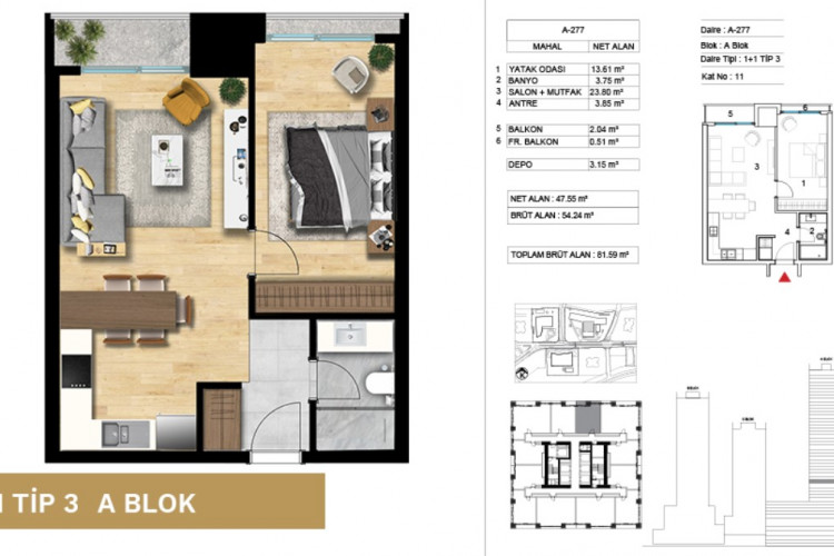 Квартира 1+1 в Аташехире, Стамбул, Турция | PBB-55063