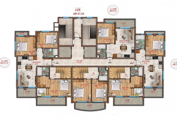 Квартира 2+1 в Алании, Турция | PTE-55117